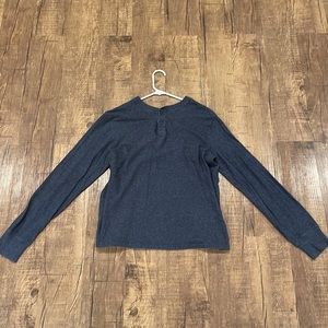 Merona Blue Heather Henley